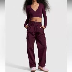 Pink Victorias Secret Parachute Pants Size XS